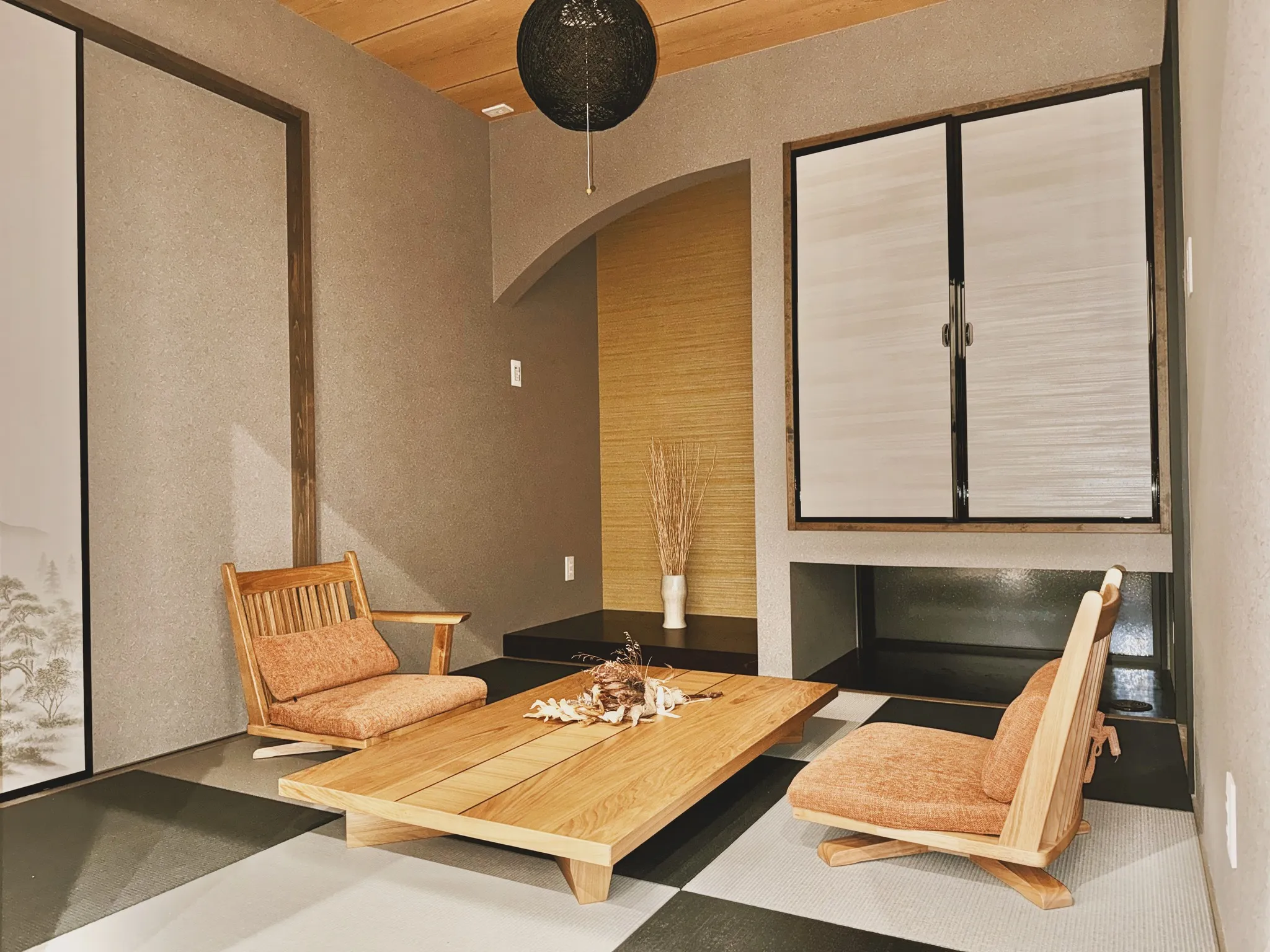 こだわりある和室が印象的。