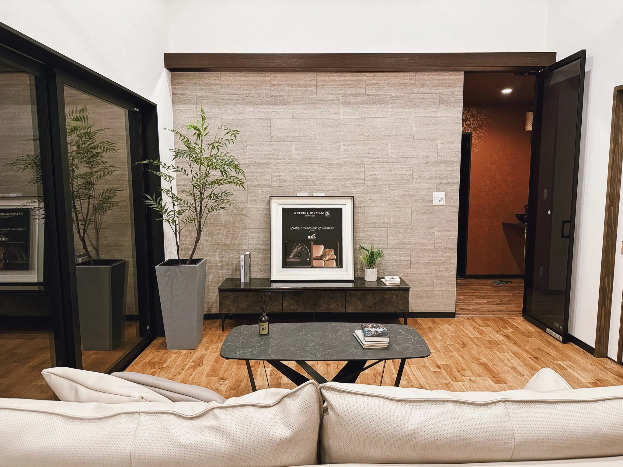 こだわりある和室が印象的。